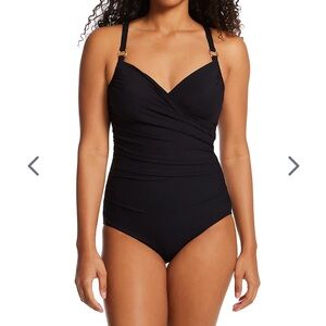 Primadonna Swim, 36DD, black one piece, fits like a size 10